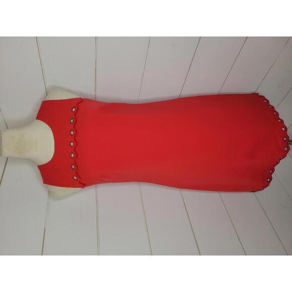 J Crew size 0 red knee length dress - Picture 1 of 5